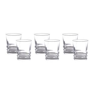 Lav Glass Coffee Cup Set, 6 Pieces - Clear