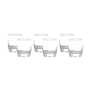 Lav Glass Coffee Cup Set, 6 Pieces - Clear
