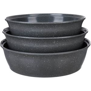 Master Granite Oven Tray Set, 3 Pieces - Grey