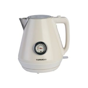 Tornado TKP-2217-TC Electric Kettle, 2200 watt 1.7 liter - White