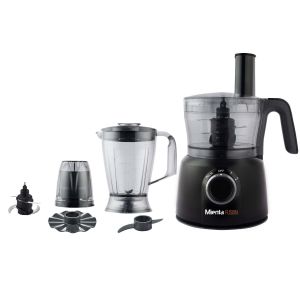 Mienta FP141128A Food Processor, 1000 Watt, 28 Functions - Black