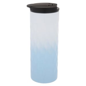 Home Stainless Steel Travel Mug, 450 ml - Blue White