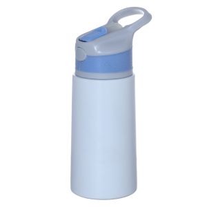 Home Water Bottle, 350 ml - White Blue