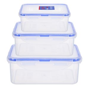 Zahran Refrigerator box Set, 3 Pieces - Clear