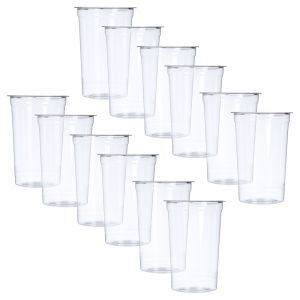 juice Cups Set, 12 Pieces, 250 ml - Clear