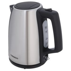 Tornado TKS-2217E Electric Kettle, 1.7 Liter, 2200 watt - Silver