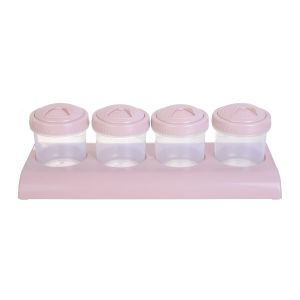 Pro Blast Plastic Spice Jar Set, 4 Pieces, 300 ml 