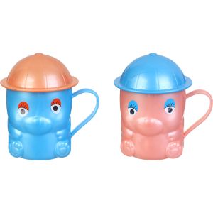 Winner Plast Plastic Mug Set for Kids, 2 Pieces, 200 ml - Multicolor