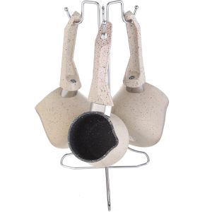 Vision Granite Coffee Set, 3 Pieces, with Stand - Beige