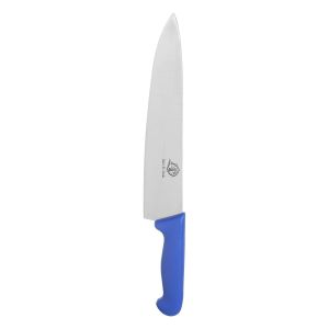Stainless Steel Meat Knife with Wood Handle, 9.5 Inches - Blue
