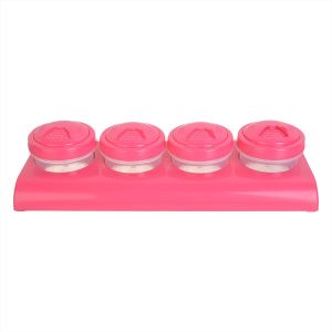 Pro Blast Plastic Spice Jar Set, 4 Pieces, 150 ml 