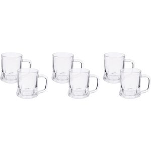 Blink Max Glass Mug Set, 6 Pieces, 150 ml - Clear