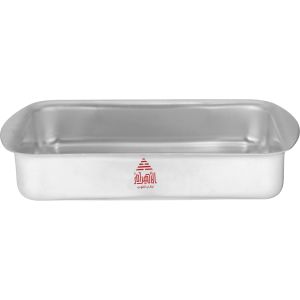 Al Ahram Aluminum Oven Dish, 25 cm - Silver