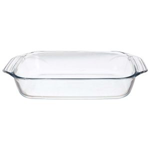 Pyrex Rectangular Thermal Glass Oven Dish, 2.1 Litres, 31×20×7 cm - Clear