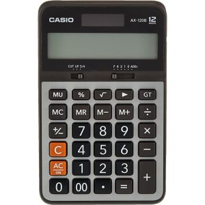 اله حاسبه كاسيو، AX-120B - اسود رمادي