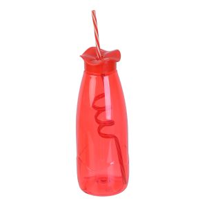 Max Plast Plastic Water Bottle with a Straw, 650 ml