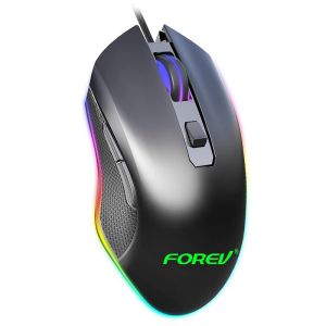 Forev Wired Gaming Mouse, Backlit, FV-Q7 - Black