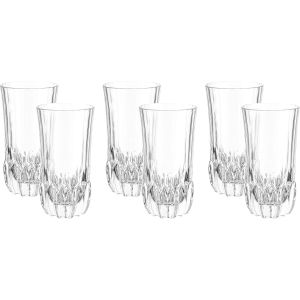 RCR Glass Cups Set, 6 Pieces, 400 ml - Clear