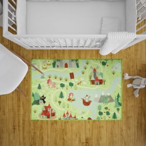 Mack Nylon Rug Kids design, 100x130cm, 2050 gm - Multicolor