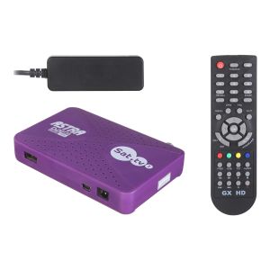 Astra (Astra Sat1.Tv) Mini HD Receiver, 5000 Channels - Purple