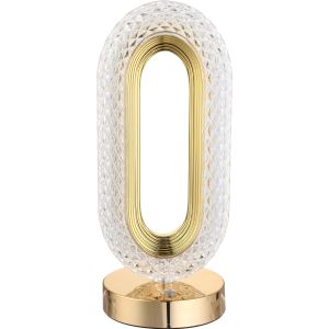 LED Touch Acrylic Lampshade with USB Cable, 26 cm - Gold Clear