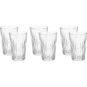 Pasabahce Glass Cups Set, 6 Pieces, 350 ml - Clear