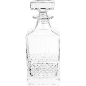 RCR Crystal Glass Square Bottle, 850 ml - Clear
