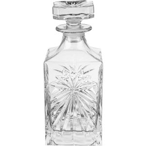 RCR Crystal Glass Square Bottle, 850 ml - Clear