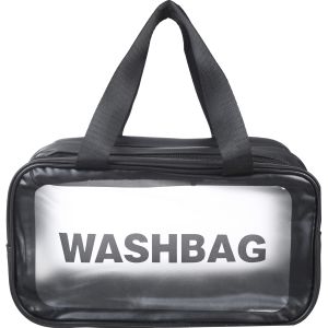 Falmer Waterproof Rectangular Makeup Bag, 2 Zippers, 14×25 cm