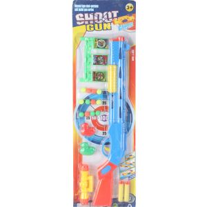Plastic Toy Gun For Boys, 19 Pieces - Multicolor