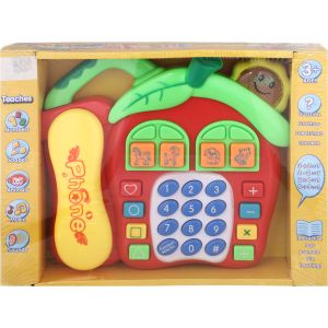 Educational Toy Phone with Plastic Music Speaker for Kids - Multicolor