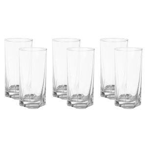Pasabahce Cups Set, 6 Pieces, 390 ml - Clear