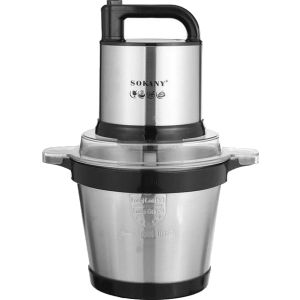 Sokany SK-7028N Chopper and Mincer, 4L, 800W - Silver
