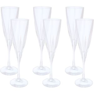 Rcr Glass Cups Set, 6 Pieces, 170 ml - Clear