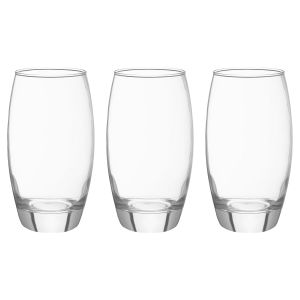 Pasabahce Glass Cup Set, 3 Pieces, 500 Ml - Clear