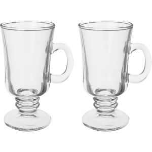 Blink Max Glass Mug Set, 2 Pieces, 230 ml - Clear