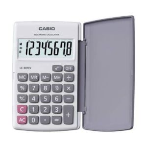 آله حاسبة مكتبية كاسيو، LC-401LV-WE-W-DP - ابيض
