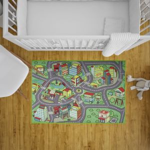 Mack Nylon Rug Kids design, 100x130cm, 2050 gm - Multicolor