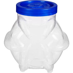 Plastic Storage Jar, 1.5 Liter - Clear Blue
