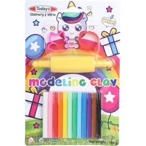 Play Dough For Kids, 15 Pieces, Assorted Shapes - Multicolor