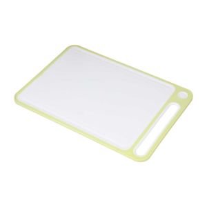 Rectangular plastic Cutting Board, 36×25 cm - White Light Green