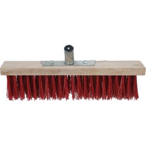 El Helal and Star Wooden Road and Playground Cleaning Brush, Without Handle, 40 cm - Beige Red