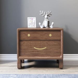 Counter Wood Modern Commode,45x40x35 cm -Dark wooden 