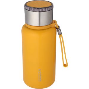 Stainless Steel Thermos Flask with Strainer Lid, 800 ml - Dark Yellow