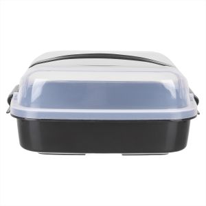 Elite Square Plastic Meals Box, 25×25 cm 