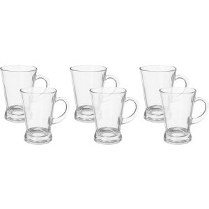 Blink Max Glass Mug Set, 6 Pieces, 165 ml - Clear