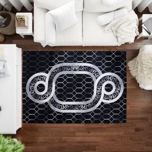 Dots Gobelin Carpet, 170×280 m - Black