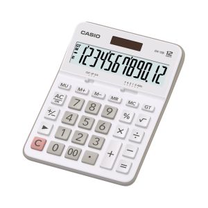 آله حاسبة مكتبية كاسيو، DX-12B-WE-W-DC - ابيض