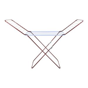 Malik Star Metal Laundry Dryer, 55 x 230 cm - White Burgundy