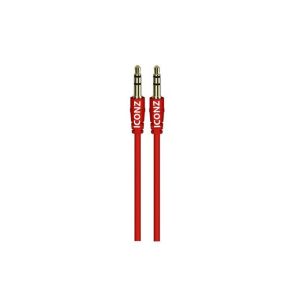 Iconz JCS1R AUX Cable, 1 Meter - Red